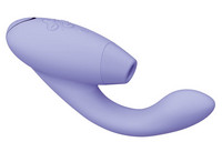 Vibrátor, dildó, műpénisz - Vagina és klitorisz vibrátor: Womanizer Duo 2 - vízálló G-pont vibrátor és csiklóizgató (lila) termék fotó, kép