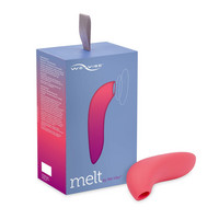 Vibrátor, dildó, műpénisz - Klitorisz izgatók: Womanizer Melt by We-Vibe - akkus, vízálló okos csiklóizgató (korall) termék fotó, kép