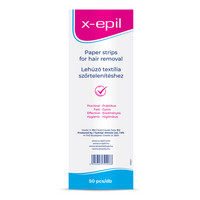Előjáték, kellékek - Higiénia, intim ápolószer: X-Epil - lehúzó textilcsíkok (50 db) termék fotó, kép