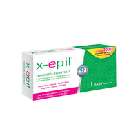 Előjáték, kellékek - Higiénia, intim ápolószer: X-Epil - terhességi gyorsteszt csík (1 db) termék fotó, kép