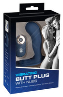 Popsi szex, anál szex - Dildó, vibrátor, butt-plug: You2Toys Butt Plug - akkus, rádiós anál vibrátor (kék) termék fotó, kép
