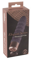 Vibrátor, dildó, műpénisz - Vibrátorok (rezgő vibrátor): You2Toys Elegant Diamond - akkus rúd vibrátor (sötétlila) termék fotó, kép
