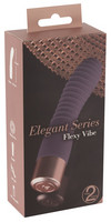 Vibrátor, dildó, műpénisz - Vibrátorok (rezgő vibrátor): You2Toys Elegant Flexy - akkus, redős G-pont vibrátor (sötétlila) termék fotó, kép