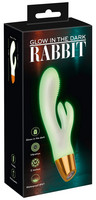 Vibrátor, dildó, műpénisz - Vagina és klitorisz vibrátor: You2Toys Glow in the dark - fluoreszkáló csiklókaros vibrátor (fehér) termék fotó, kép