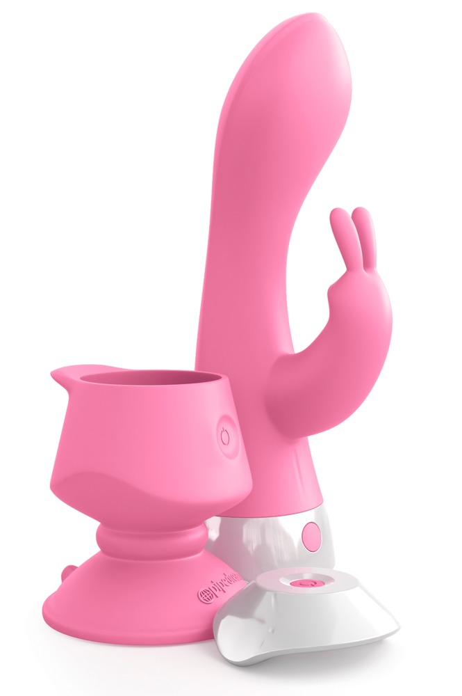 3Some wall banger rabbity - akkus, rádiós vibrátor (pink) Vagina és klitorisz vibrátor kép