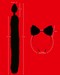 Bad Kitty - cicafül cicafarokkal anál dildó szett - fekete (2 részes) kép