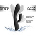 Dorcel Flexi Rabbit - akkus, melegítős csiklókaros vibrátor (fekete) kép