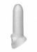 Fat Boy Micro Ribbed - péniszköpeny (15 cm) - tejfehér kép