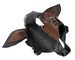 Fetish - kutya maszk (fekete-barna) kép