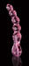 Icicles No. 43 - gyöngyös, szíves üveg dildó (pink) kép