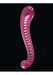 Icicles No. 69 - hajlított, G-pont üveg dildó (pink) kép