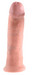King Cock 10 - nagy tapadótalpas dildó (25 cm) - natúr kép
