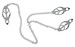 Speciális mell- és szeméremcsipeszek lánccal (ezüst) kép