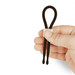 Tickler Buddy - állítható szilikon péniszgyűrű (fekete) kép