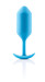 b-vibe Snug Plug 3 - dupla golyós anál dildó (180g) - kék kép