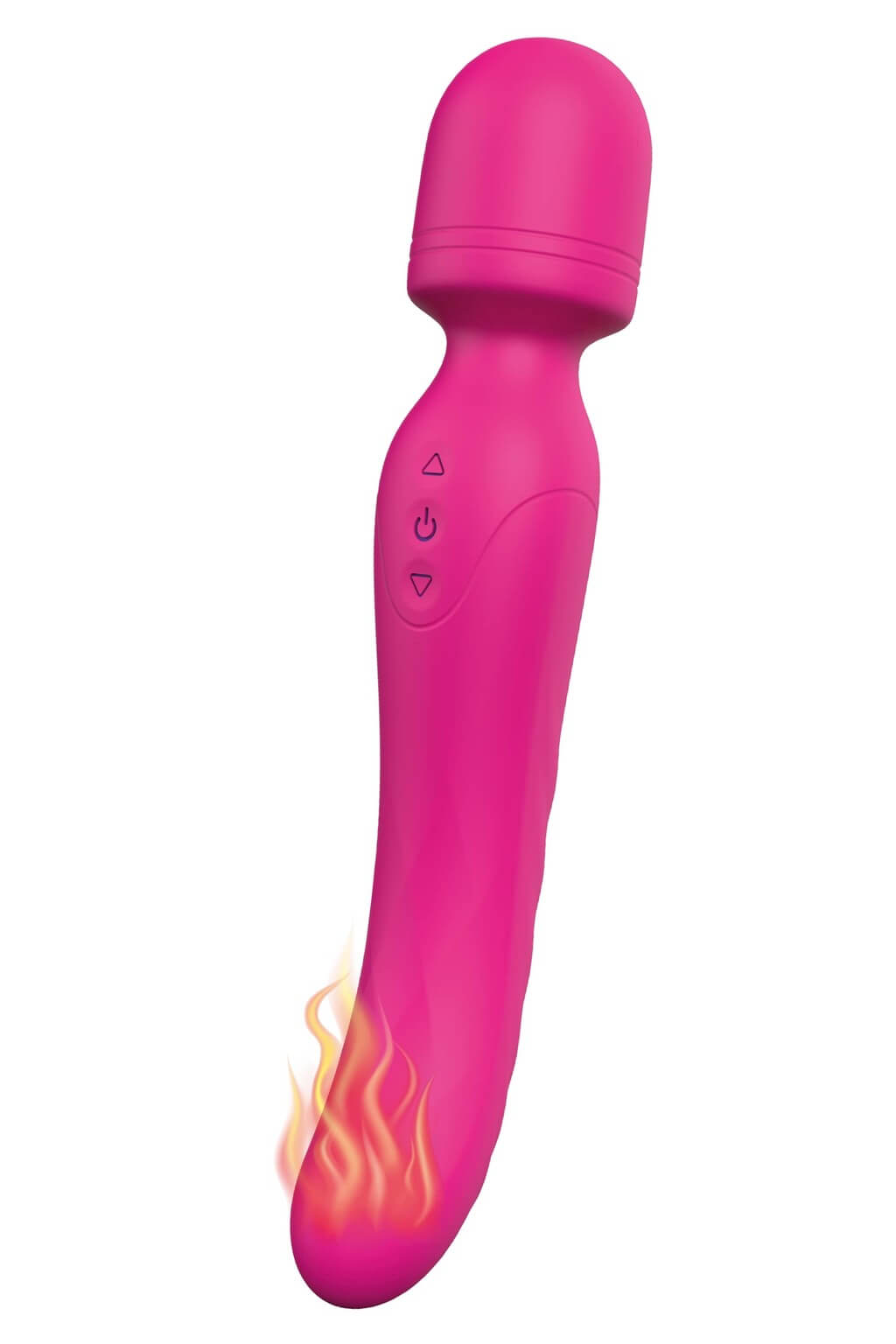Vibes of Love Wand - akkus, melegítő, masszírozó vibrátor (pink) Vibrátorok (rezgő vibrátor) kép